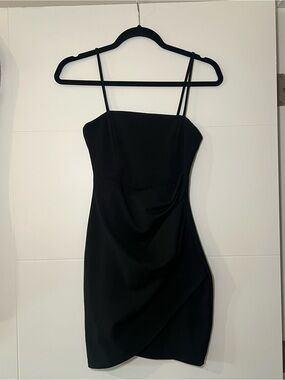 Windsor Little Black Spaghetti-Strap Mini Dress
